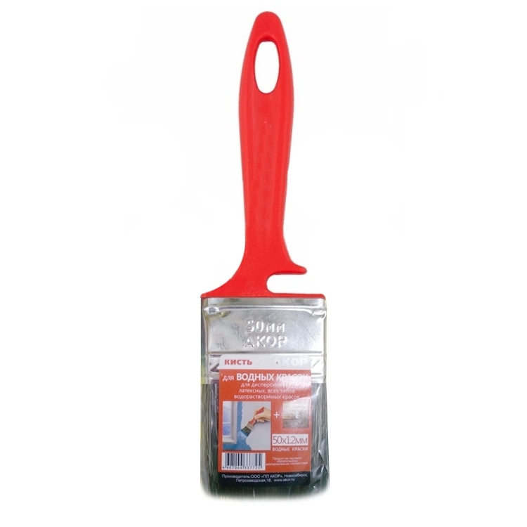 Кисть для водных красок 50х12мм Акор