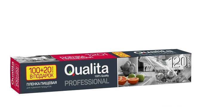 Пленка пищевая Qualita 100м+20м рулон
