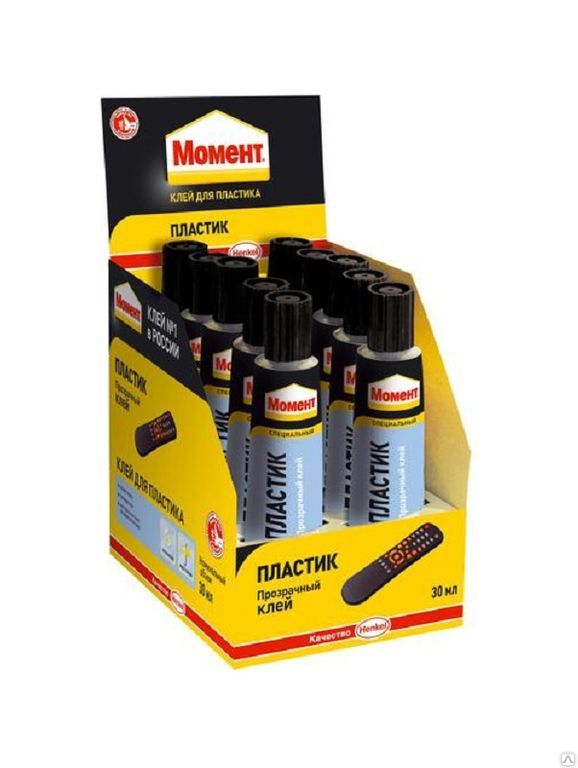 Клей Момент пластик прозрачный 30мл 108015