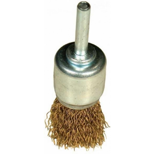 Щетка для дрели концевая d-25мм*6мм Кратон 01010