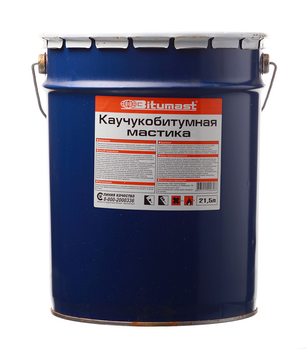 Мастика каучукобитумная 21,5л 18 кг BITUMAST УЦЕНКА