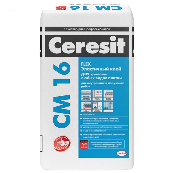 Клей для керамогранита CERESIT СМ16 25кг