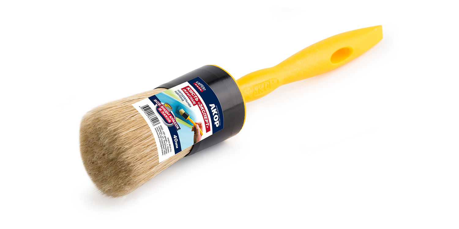 Кисть круглая 50мм Акор Эксперт