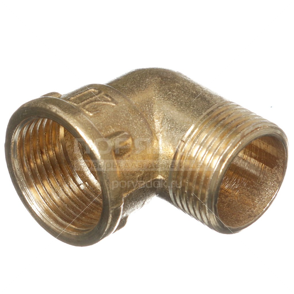 Угольник 3/4 г/ш никель