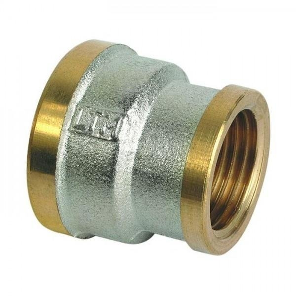 Муфта переходная 1/2х3/4 латунь