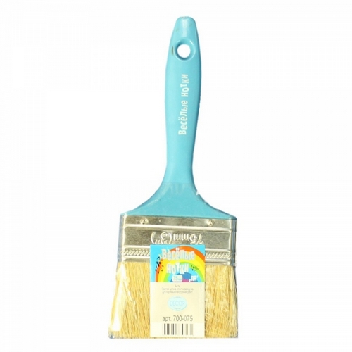 Кисть плоская 100х15мм пласт. ручка Веселые нотки