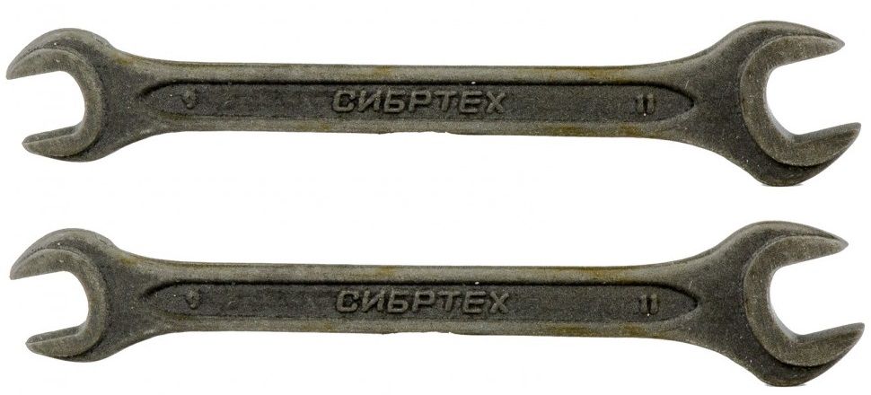 Ключ рожковый 9х11мм фосфатированный CRV Сибртех 14322