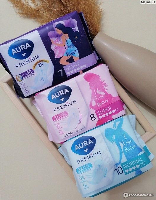 Прокладки Aura Premium Normal 10шт