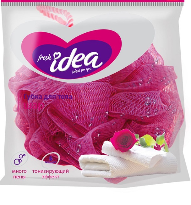 Мочалка для тела шар Fresh idea