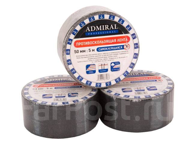 Лента противоскольжения 25мм*5м прозрачная Адмирал