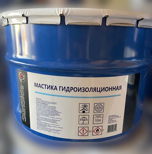 Мастика гидроизоляционная 5л 4,5кг SunSide УЦЕНКА