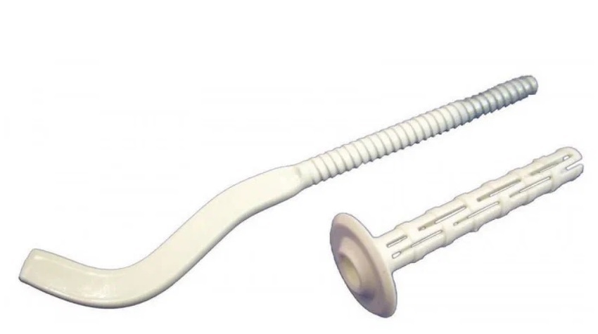 Кронштейн штыревой 7х180 плоский с дюбелем 2шт