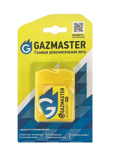 Нить уплотнительная газовая Gazmaster 25м