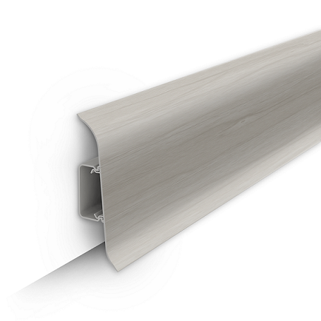 Плинтус Клен серый 70мм 2,2м БРАК