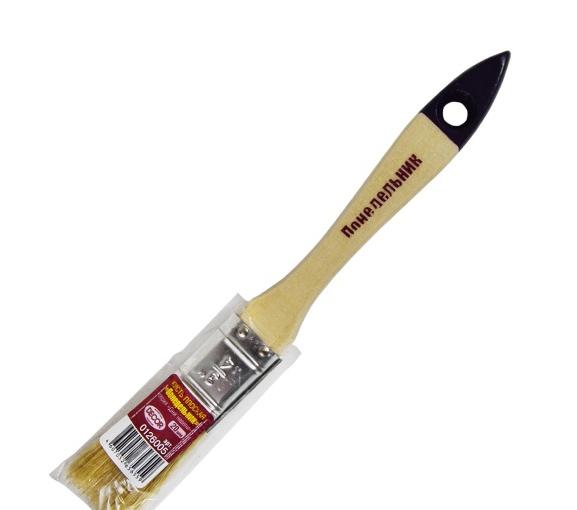 Кисть плоская 20х12мм пластиковая ручка Понедельник 126005