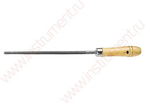 Напильник круглый 250мм деревянная ручка Сибртех 16129