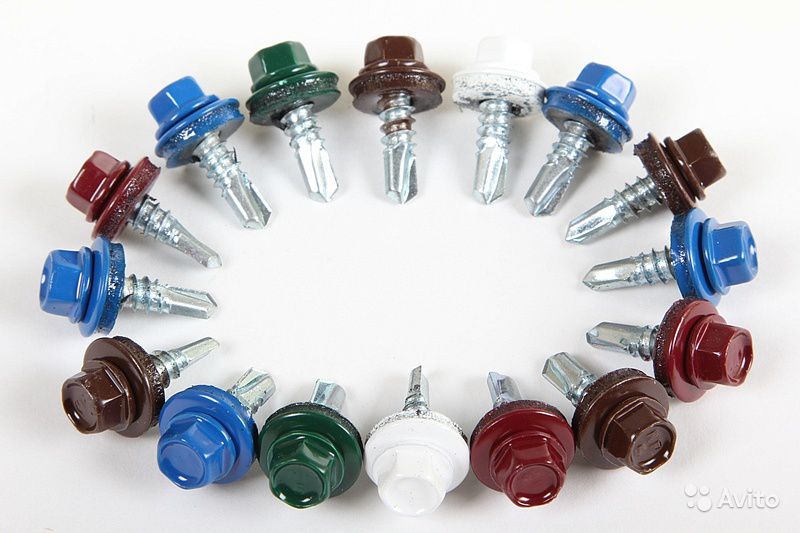 Шуруп кровельный оцинкованный 4,8х35 бежевый 1014