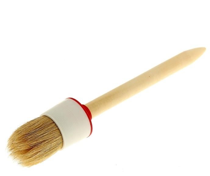 Кисть круглая №18 60мм деревяная ручка