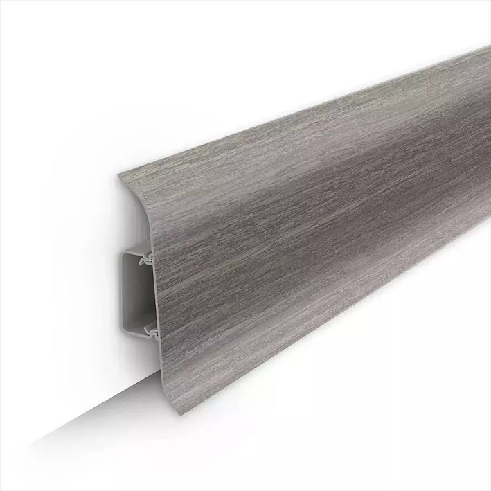 Плинтус Орех серый 70мм 2,2м (296)РП