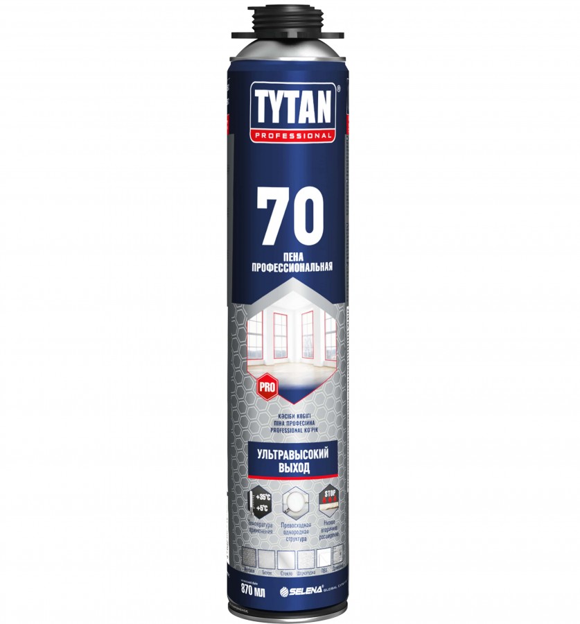 Пена монтажная профессиональная TYTAN 70 870мл лето