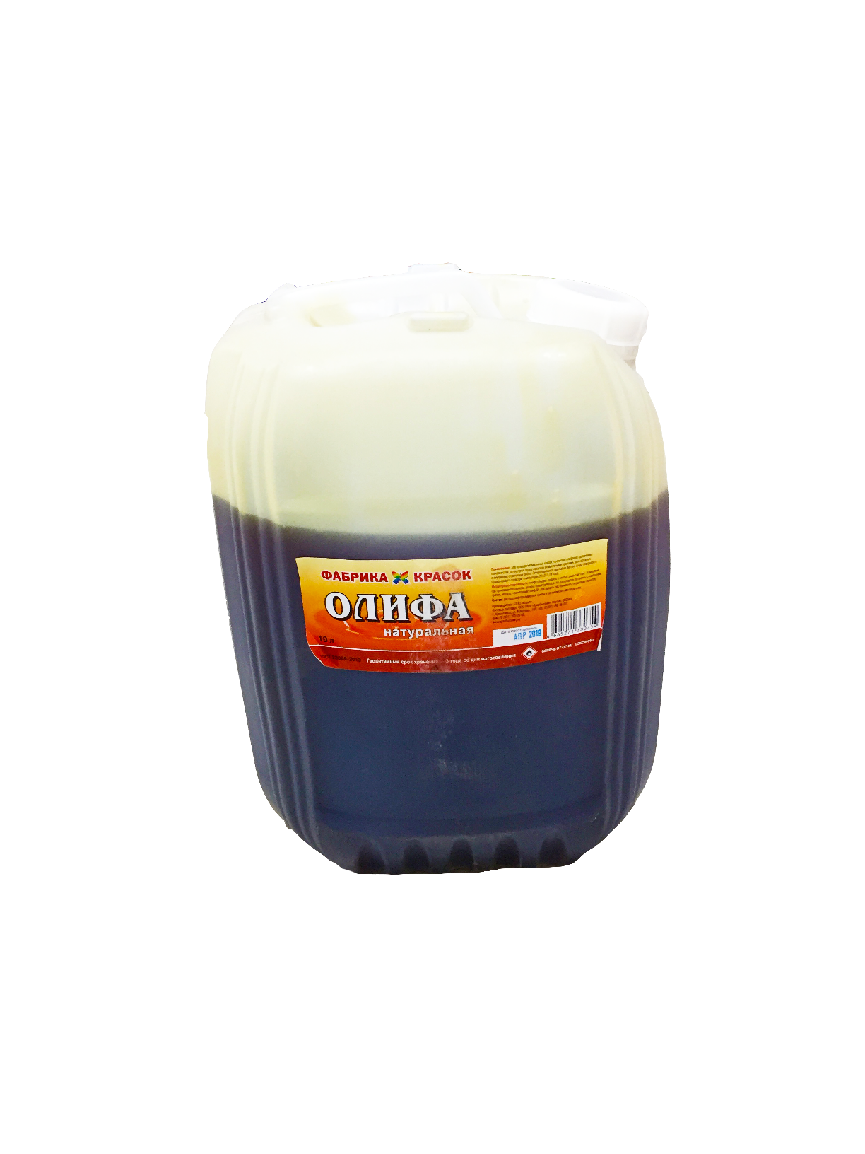 Олифа на основе натурального масла 10л КХБ