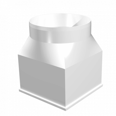 Соединитель центральный плоский возд кругл 126х126 D125