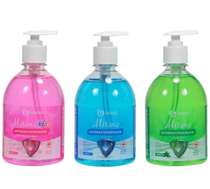 Мыло жидкое антибактериальное 500мл Milana