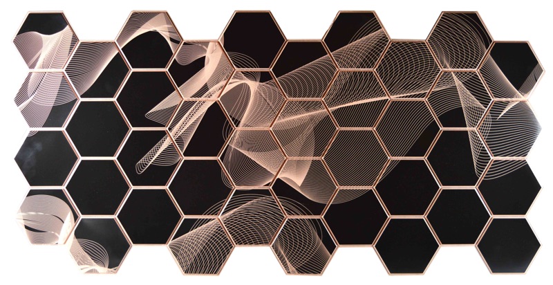 Панель ПВХ 976х493мм Гравитация