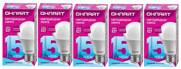 Лампа ОНЛАЙТ OLL-A60-15W-230-4K-E27 61150