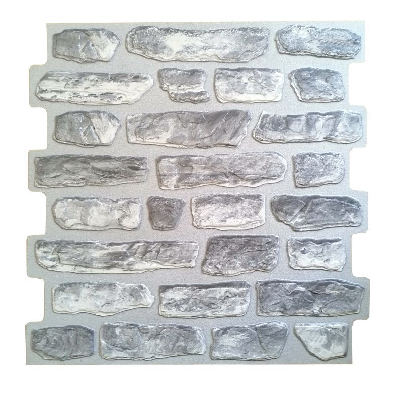 Панель ПВХ самоклеящаяся 473х475мм Кирпич Мергель известковый