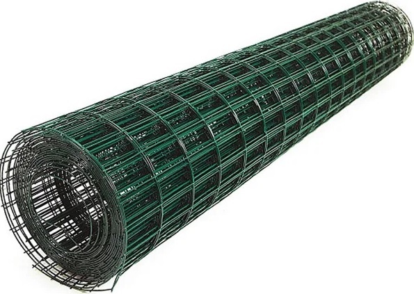Сетка сварная заборная оцинкованная в ПВХ зеленая 2,5х5см d1,6мм 1,2х20м SunSide
