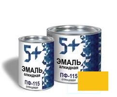 Эмаль ПФ-115 желтая ТМ5+ 6кг