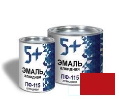 Эмаль ПФ-115 красная ТМ5+ 1,8кг УЦЕНКА