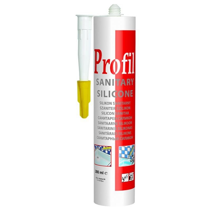Герметик силиконовый Профиль санитарный белый 270мл