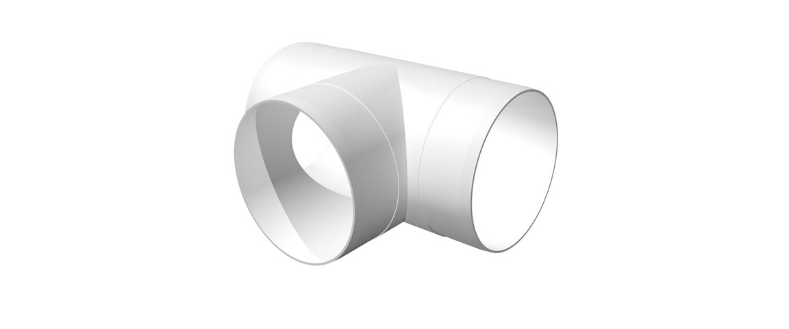 Тройник Т-образный пластик D125 Эра