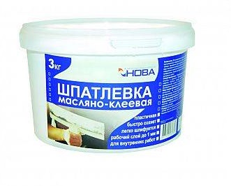 Шпатлевка масляно-клеевая Нова 3кг