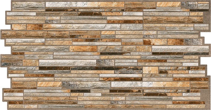 Панель ПВХ 960х500мм Камни Плитняк златолит