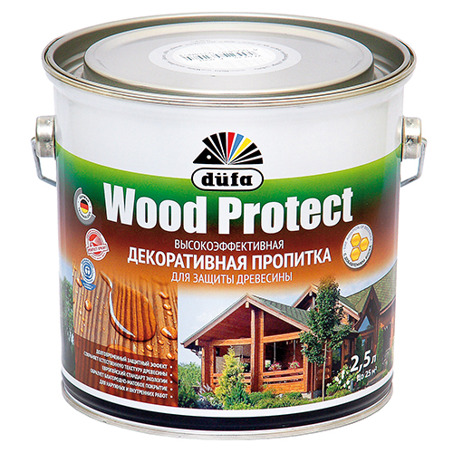 Пропитка для дерева Wood Protect махагон 2,5л