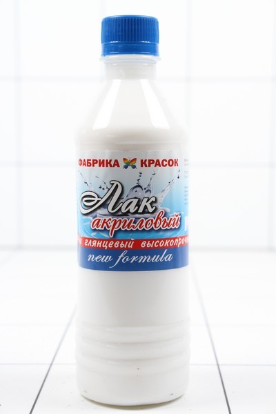 Лак акриловый водный глянцевый 0,45л КХБ