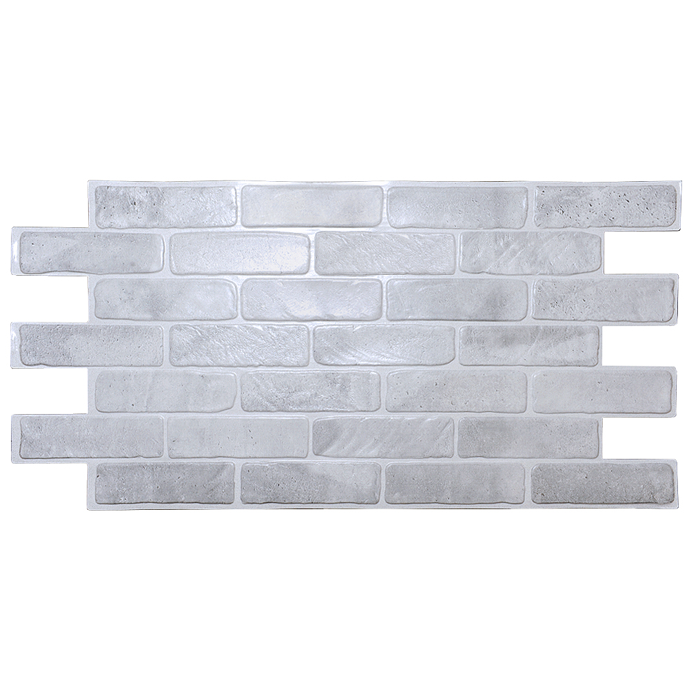 Панель ПВХ 1025х493мм Кирпич старый серый