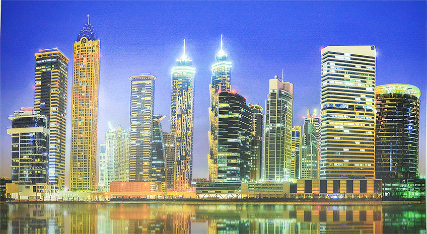 Фартук-панно 1000х600мм Вечерний Дубай