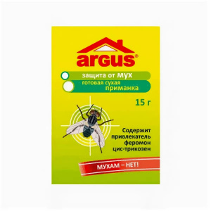 Приманка оконная инсектицидная от мух и других насекомых в пакете 15г Argus