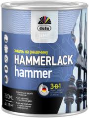Эмаль HAMМERLACK Молотковая черная 750мл DUFAPremium