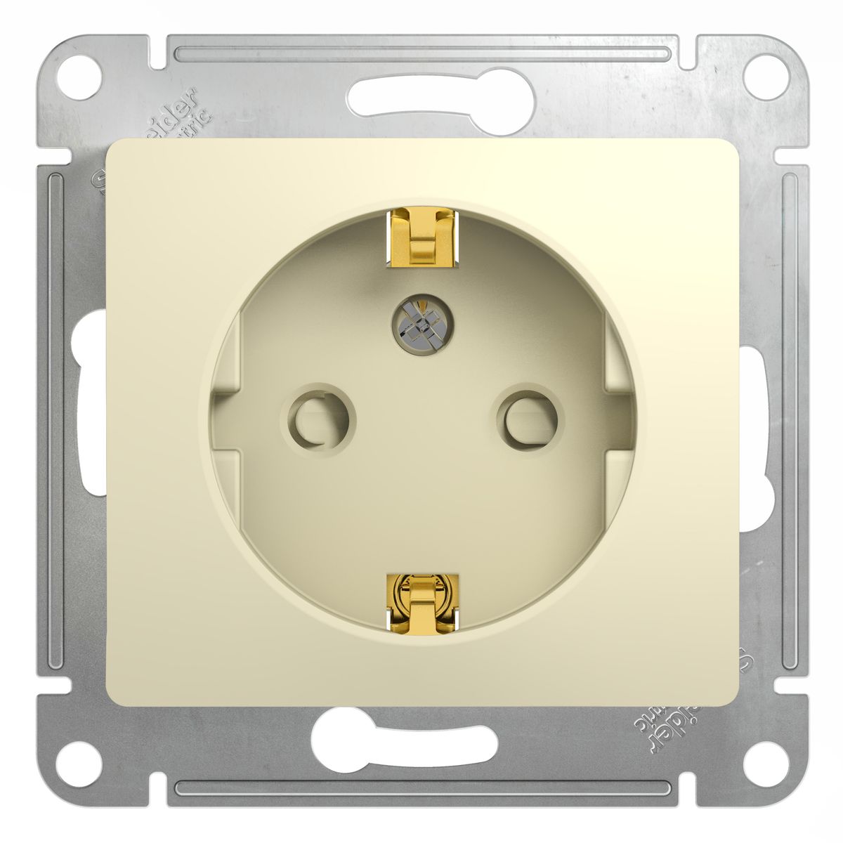 Розетка GLOSSA 1м Schneider Electric бежевая