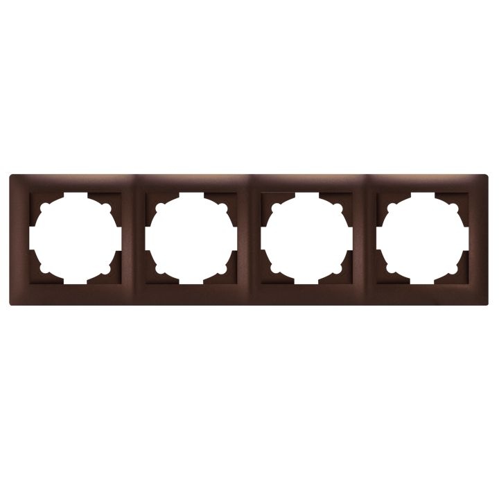 Рамка Милан 4-ая коричневая EKF