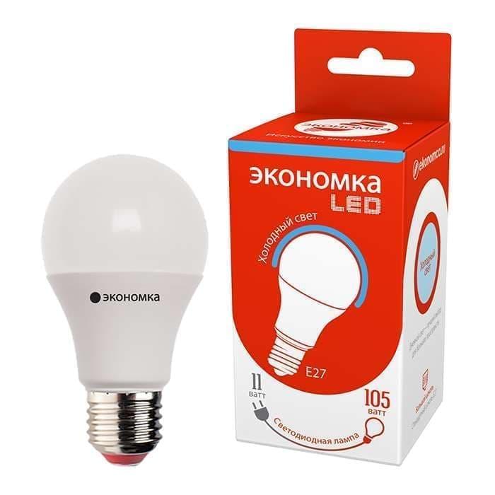 Лампа светодиодная А60 15Вт E27 6500K Экономка