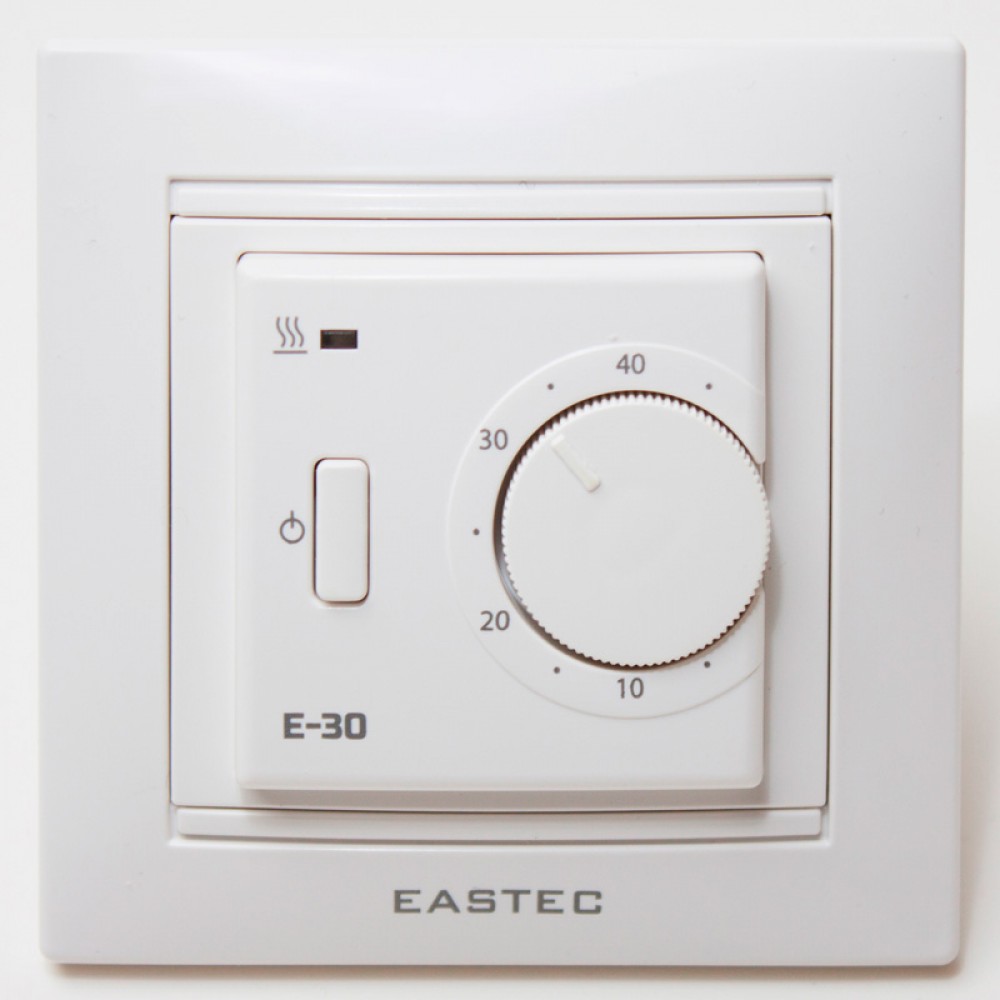 Терморегулятор EASTEC E-30 белый механический встраиваемый 3,5кВт