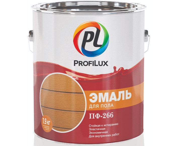 Эмаль ПФ-266 PROFILUX золотисто-коричневая 0,9кг УЦЕНКА