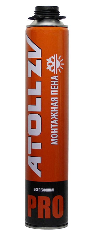 Пена монтажная профессиональная ATOLL PRO 750мл 650г УЦЕНКА