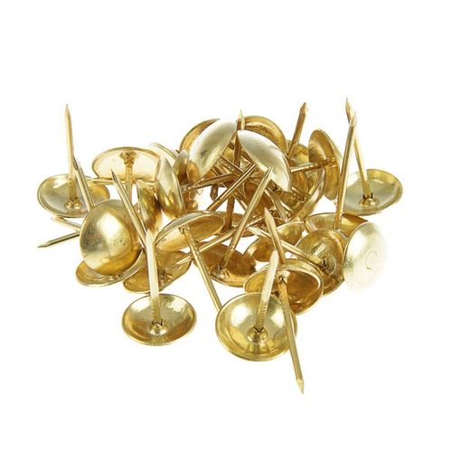 Гвоздь декоративный золотой